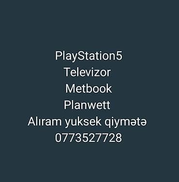 noutbuk alıram: Xidmət: Elektronika alışı Aşağıdakı cihazların alınması təklif — 1