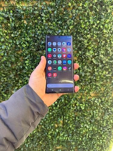 Samsung Galaxy S22 Ultra, 256 GB, rəng - Yaşıl, Simsiz şarj