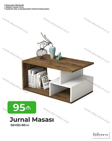 Jurnal masası – müasir dizaynlı, çoxfunksiyalı model. Ölçülər lalafo.az -da Jurnal masası – müasir dizaynlı, çoxfunksiyalı model. Ölçülər