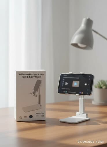 e60 aksesuar: Masaüstü qatlanan telefon dayağı - Model: Folding desktop phone stand — 1