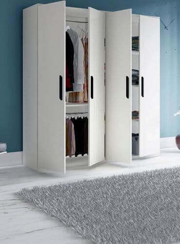 Матрасы: Новый, Распашной, 3 двери Прямой шкаф, Гардеробный шкаф, Турция — 3