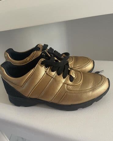 Ölçü: 37, rəng - Qızılı, İşlənmiş