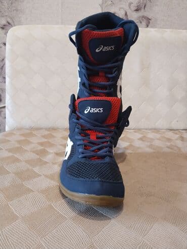 Məhsul: Asics güləş ayaqqabısı - Rəng: tünd göy (navy) – ağ loqo