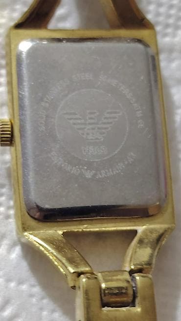 Toy paltarları və aksesuarları: Qol saatı, Emporio Armani, rəng - Qızılı — 3