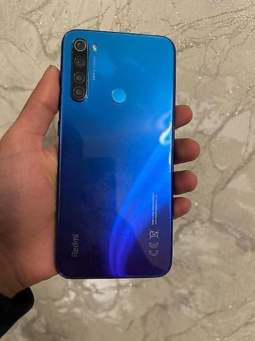 Redmi Note 8, 32 GB, rəng - Göy, Sensor, Barmaq izi, İki sim kartlı
