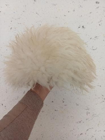 qara kurtkalar: Milli papaq, Yeni, rəng - Süd rəngi, One size — 3