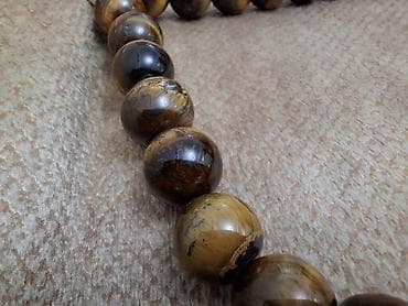 Сумки: Təbii “Pələng Gözü” daşlarından təsbeh Ölçü böyük33 ədəd 12 mm 60 azn — 1