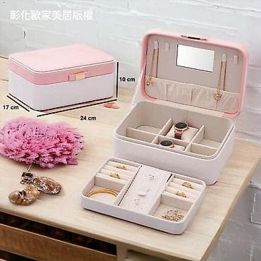 Süni güllər: Zərgərlik və saatlar üçün çoxfunksiyalı təşkilatçı qutu - Ölçülər: 24 — 2