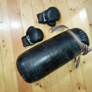 boks dersleri: Boks üçün asılqan məşq dəsti - Komplekt: asılqanlı boks kisəsi və bir — 2