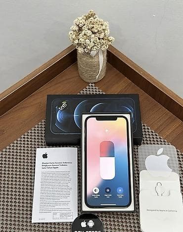 ipad pro m5: IPhone 12 Pro, 256 GB, Sierra Blue, Zəmanət, Kredit, Simsiz şarj — 2