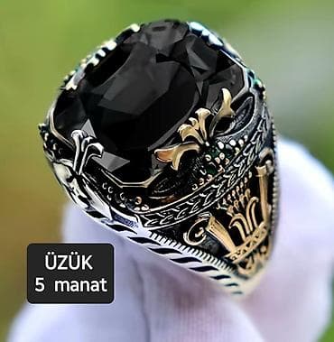 ganezzi silver: YENİ, DƏBLİ, PASLANMAYAN materialdan hazırlanmış - ÜZÜKLƏR satılır — 10