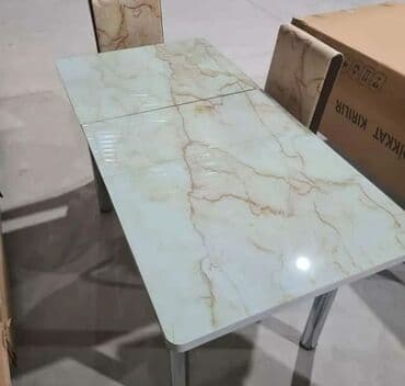 Masa və oturacaq dəstləri: Mətbəx üçün, Yeni, Açılan, 4 stul — 7