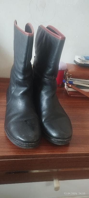 резиновые сапоги баку: Сапоги, Размер: 39, цвет - Черный, Б/у — 2