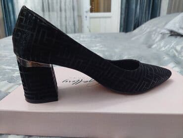 балетки новые 37 размер: Туфли, Размер: 37, цвет - Черный, Б/у — 1