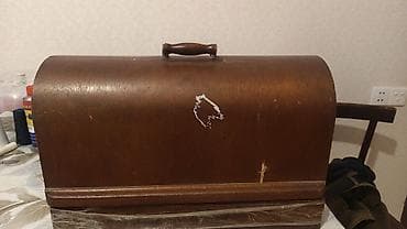 hoverboard ucuz: Antik mexaniki tikiş maşını – taxta futlyarlı - Korpus: şaquli qol — 4