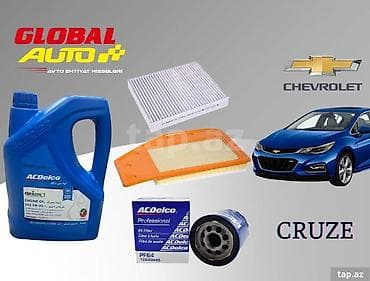 Chevrolet Cruze yağ və filter dəsti ✅ Chevrolet Cruze üçün Orijinal