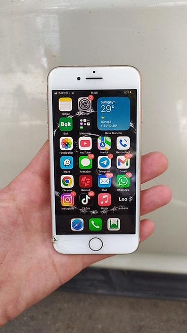 komputer dest: Elan: Smartfonlar dəsti və işlək iPhone - iPhone 8, Gold (4.7" Retina — 4