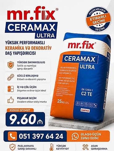 Tikinti və təmir üçün materiallar paketi - AK.DENİZ alçıları: - — 8