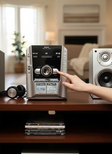 karaoke mikrofon: Panasonic DVD Stereo Sistem – SA-VK450 - 5 diskli DVD/Video CD/CD — 2