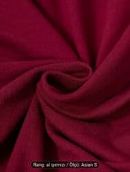 qış qadın koftaları: Bordo qirmizi kofta — 5