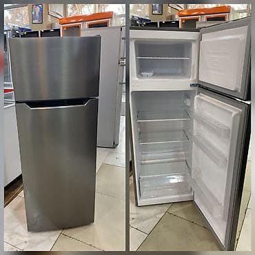 airpods satisi: Üst donduruculu, ikiqapılı soyuducu. Qaranlıq metalik boz rəngdə və ya — 1