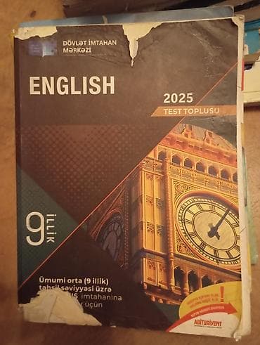 Məhsul: İngilis dili 2025 Test Toplusu (DİM) - 9 illik ümumi orta — 1