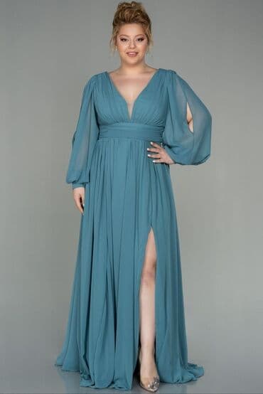 zerli ştapel fason: Ziyafət donu, Maksi, 5XL (EU 50) — 1