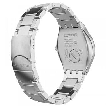 Smart qolbaqlar: İşlənmiş, Qol saatı, Swatch, rəng - Gümüşü — 2