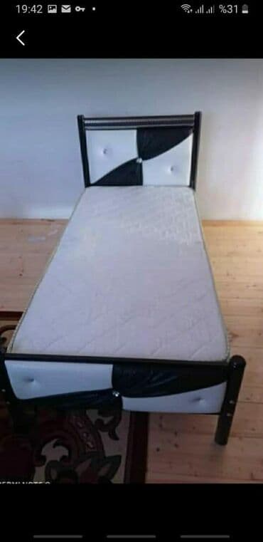 Çarpayılar: Yeni, Təknəfərlik çarpayı, Bazalı, Matras ilə, Siyirməsiz, Azərbaycan — 23