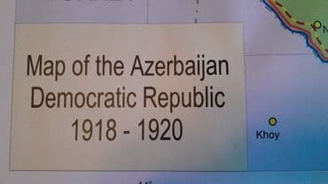 azərbaycanın xəritəsi: İngilis dilində Azərbaycan xəritəsi 1918-ci il. Ölçüsü 82x58 — 2