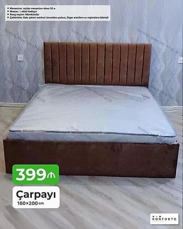 Məhsul: Çarpayı Ölçü: 160×200 sm Qiymət: 399 ₼ Xüsusiyyətlər: - lalafo.az -da Məhsul: Çarpayı Ölçü: 160×200 sm Qiymət: 399 ₼ Xüsusiyyətlər: -