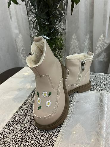 uzun cekme: Rəng - Bej Çəkmələr, Ölçü: 26, Qız üçün — 3