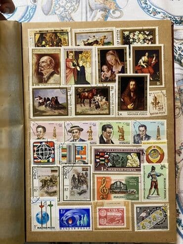 где купить марки для коллекции: Kolleksiyaçılar üçün qədim illərə məxsus markalar. 24 səhifədir. Real — 18