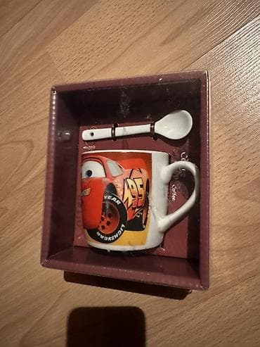 lepkali qablar: Fincanlar, rəng - Qırmızı, Keramika, 1 əd — 1