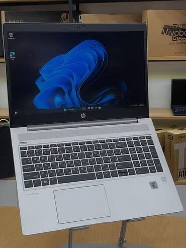 HP ProBook noutbuk - Ekran: 15.6", mat səth, nazik çərçivə -