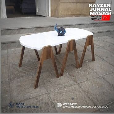 zigon: Jurnal masası, Yeni, Açılmayan, Laminat, Oval masa — 2