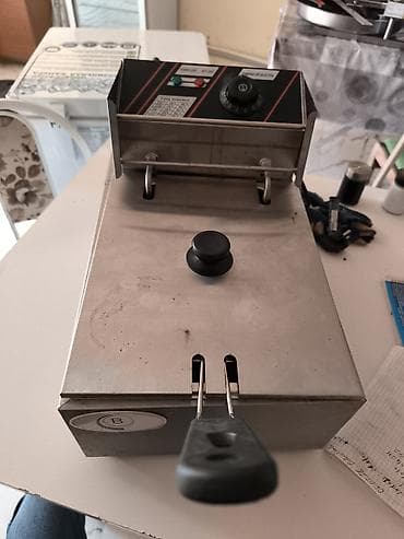 redmi note 8 kreditle: Paslanmayan poladdan elektrik fritürü - Tək vannalı, çıxarılan — 1