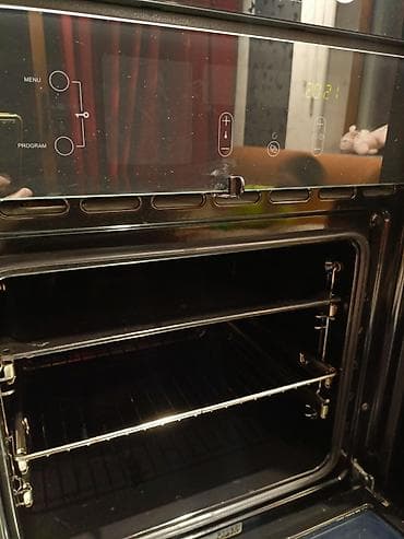 efba soba: Gorenje inteqrasiya olunan elektrik sobası - Qara şüşə ön panel və — 5
