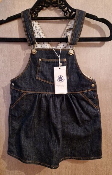 cins şalvar modelleri 2022: Cins şalvar, Qız üçün, 3 - 4 yaş — 1