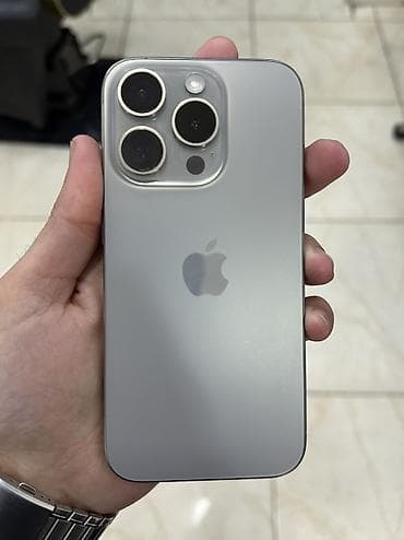 iphone se telefon: IPhone 15 Pro, 128 GB, Natural Titanium, Face ID — 1