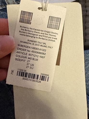 uni c: Cinslər, Burberry, rəng - Mavi — 4