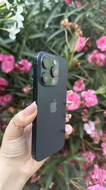 iphone 12 gence: IPhone 15 Pro, 128 GB, Blue Titanium, Zəmanət — 1