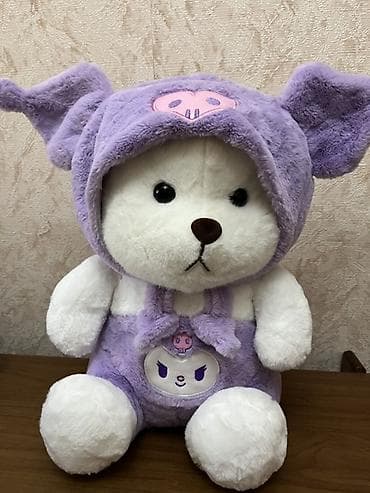 ucuz oyuncaqlar: Bənövşəyi yumşaq oyuncaq ayı - Model: Kuromi motivli ayı - Rəng — 1