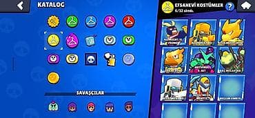 детское шоу: Brawl Stars oyun hesabı – yüksək səviyyəli profil - Kupa yolu — 6