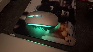 Ноутбуки: RGB işıqlı simsiz optik mouse 1 aydan çox zaryatka saxlayır. Səssiz — 1