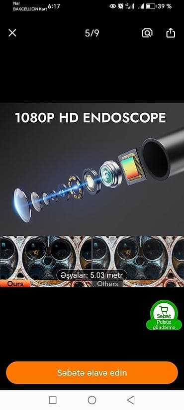 avto elanlar: 1080P HD ekranlı boru endoskopu (industrial endoscope) - Öz ekranı — 4