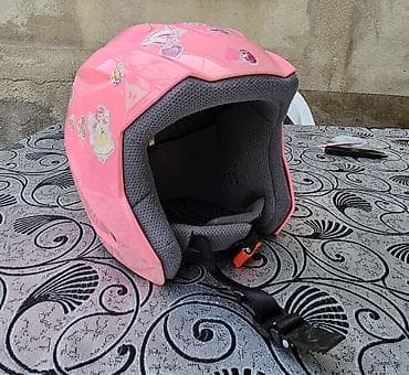 ful face kask: Uşaq üçün motosiklet/velosiped dəbilqəsi - Rəng: çəhrayı, üzərində — 1