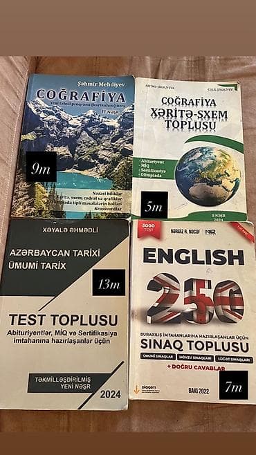 nar 1 saat: 6-cı sinif üçün dərsliklər dəsti Paketə daxil olan kitablar: - — 10