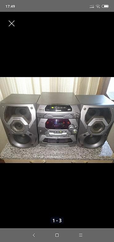 Panasonic mini Hi‑Fi musiqi mərkəzi – 3 hissəli sistem - İki ədəd