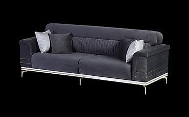 divan satilir: Диван, Нераскладной, Без подьемного механизма, Велюровая ткань — 3